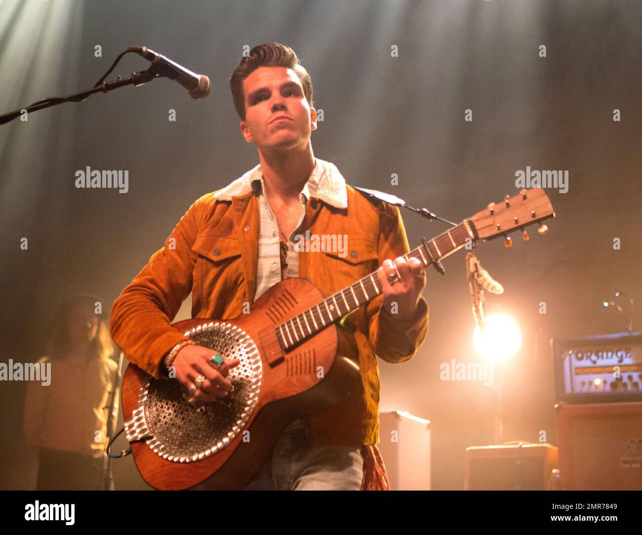 JJ Julius Son of the band Kaleo performs in concert during their "Kaleo