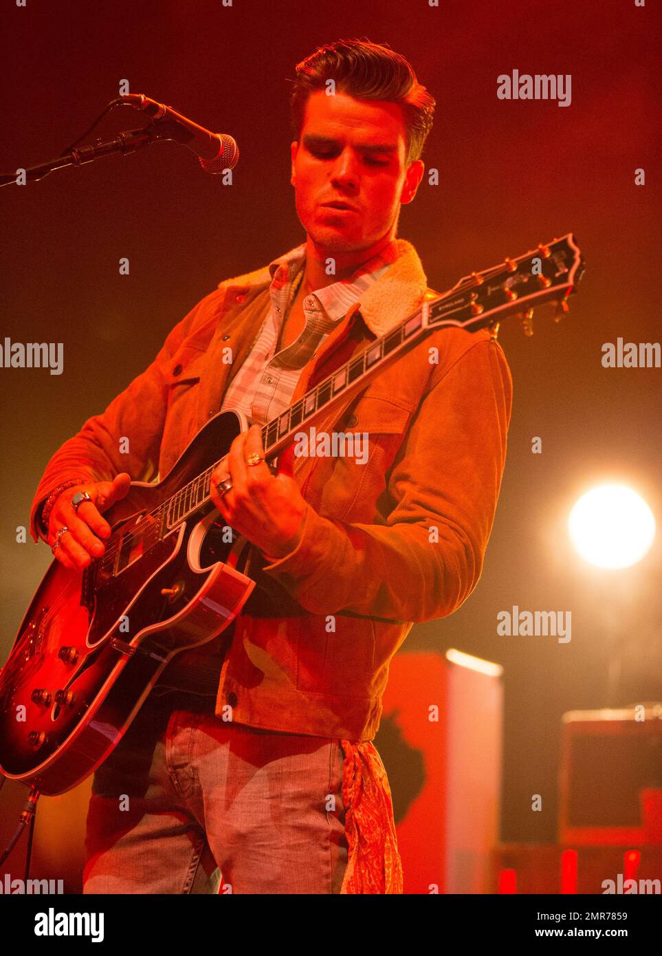 JJ Julius Son of the band Kaleo performs in concert during their "Kaleo