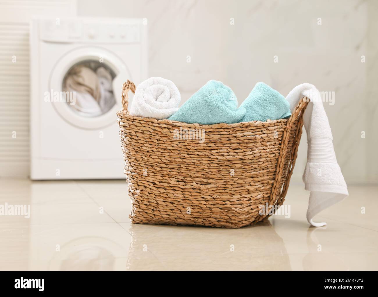 Basket with towels for bathroom hotsell