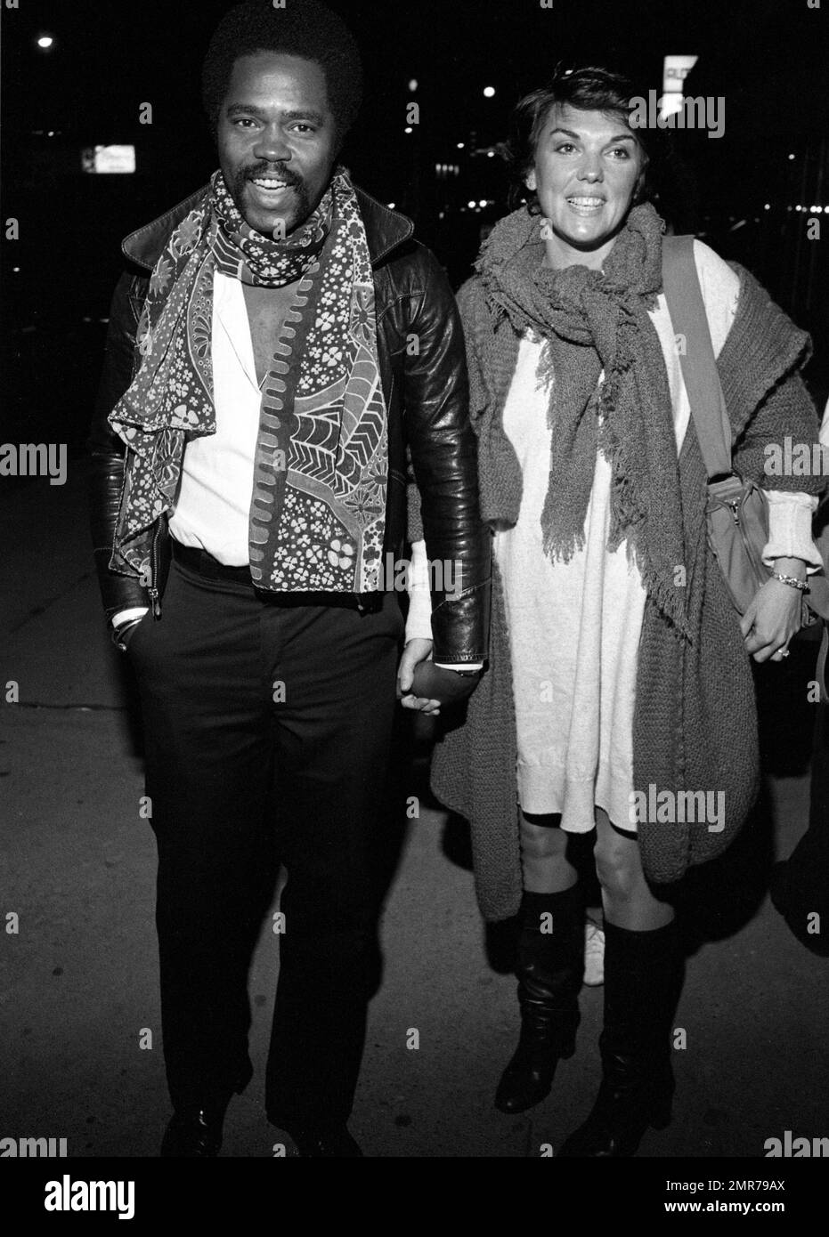 Stanford Brown and Tyne Daly at DeVille Gallery on April 15, 1982 Credit Ralph Dominguez