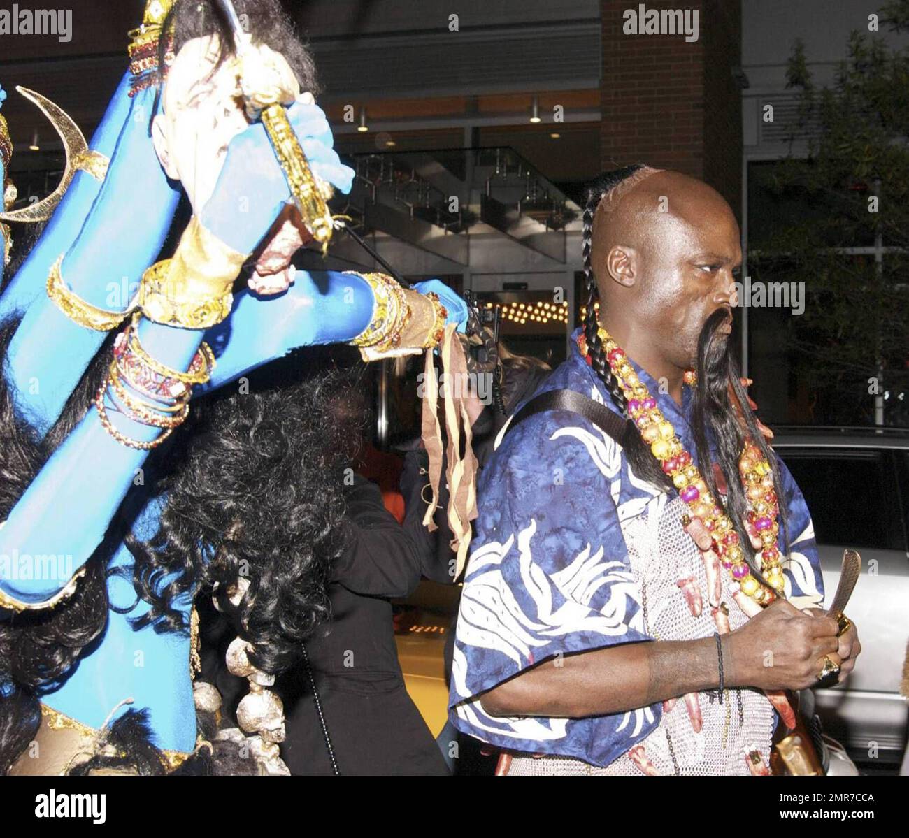 Supermodel Heidi Klum and husband Seal attend Heidi's annual Halloween