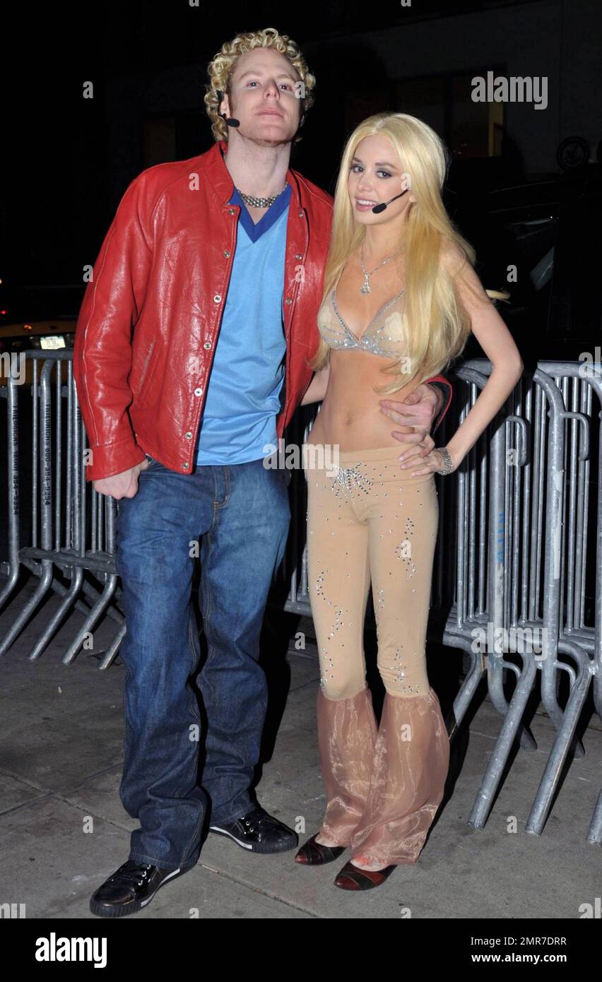 Sean Parker and girlfriend Alexandra Lenas at Heidi Klum's Halloween Party at Lavo, presented by AOL and Absolut Vodka. New York, NY. 10/31/10. Stock Photo