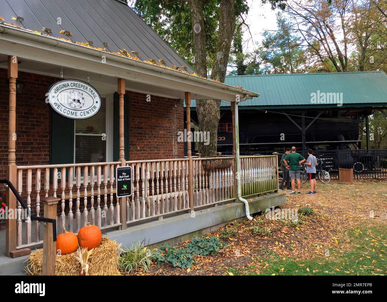 This Oct. 7, 2017 photo shows the Virginia Creeper Trail Center