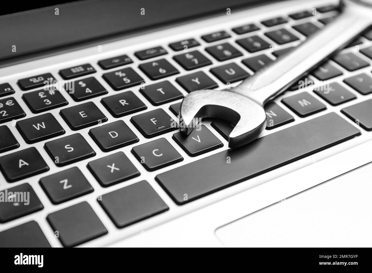 Technical support Black and White Stock Photos & Images - Alamy