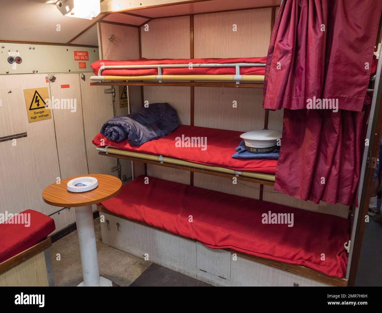 Bunk beds inside HMS Ocelot in the Historic Dockyard Chatham, Kent, UK Stock Photo Alamy