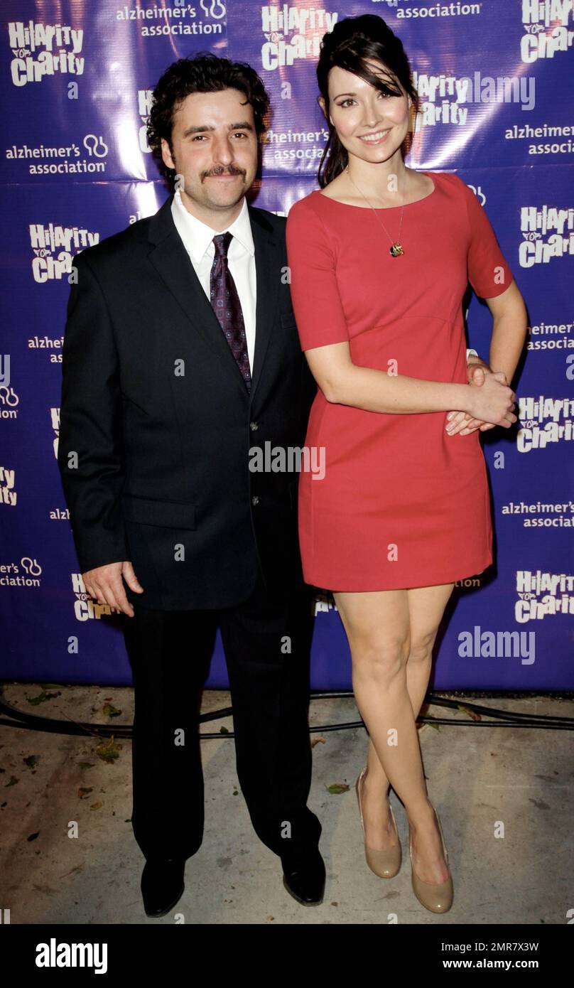 Actor David Krumholtz and wife Vanessa Britting attended "Hilarity for