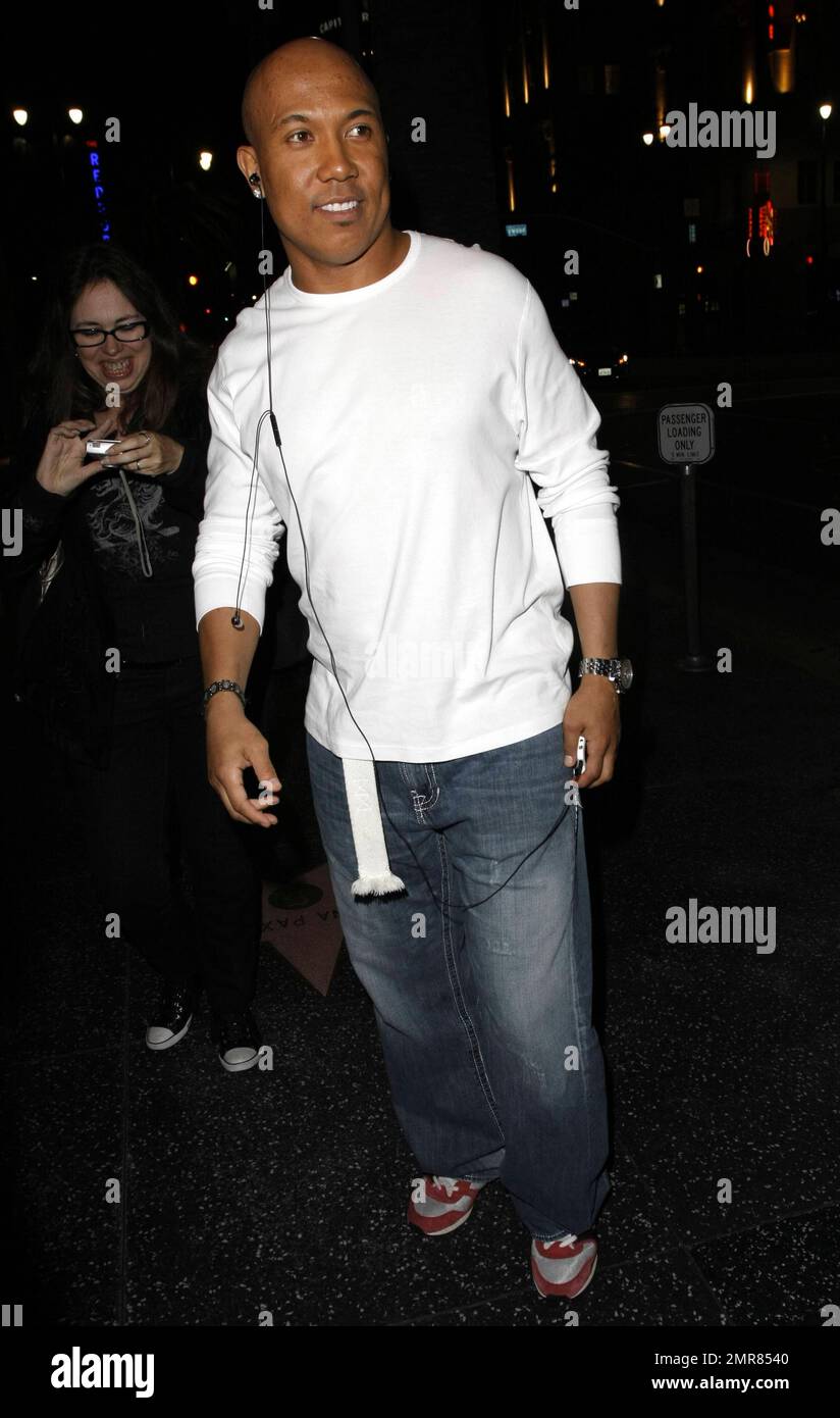 Pittsburgh Steelers Wide Receiver Hines Ward has dinner out at the restaurant Katsuya in Hollywood, CA. 4/11/11. Stock Photo