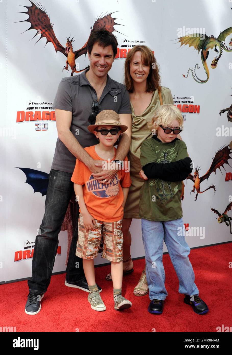 Eric McCormack, Holden and family at the premiere of How To Train