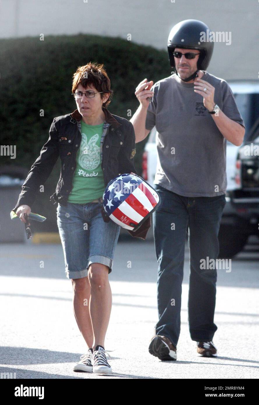 Exclusive!! Hugh Laurie and his wife Jo spend some rare time together(05)