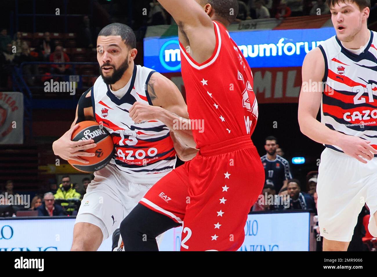 Milan, Italy. 31st Jan, 2023. Darius Thompson (Cazoo Baskonia Vitoria)  during EA7 Emporio Armani Milano vs