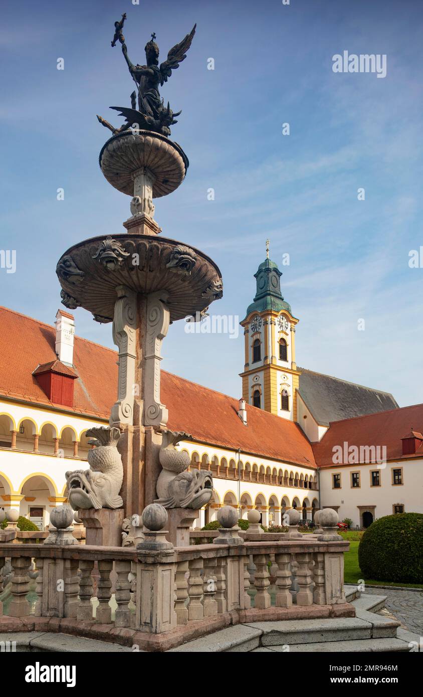 Augustinian Canons' Monastery Reichersberg, Reichersberg, Innviertel, Upper Austria, Austria, Europe Stock Photo