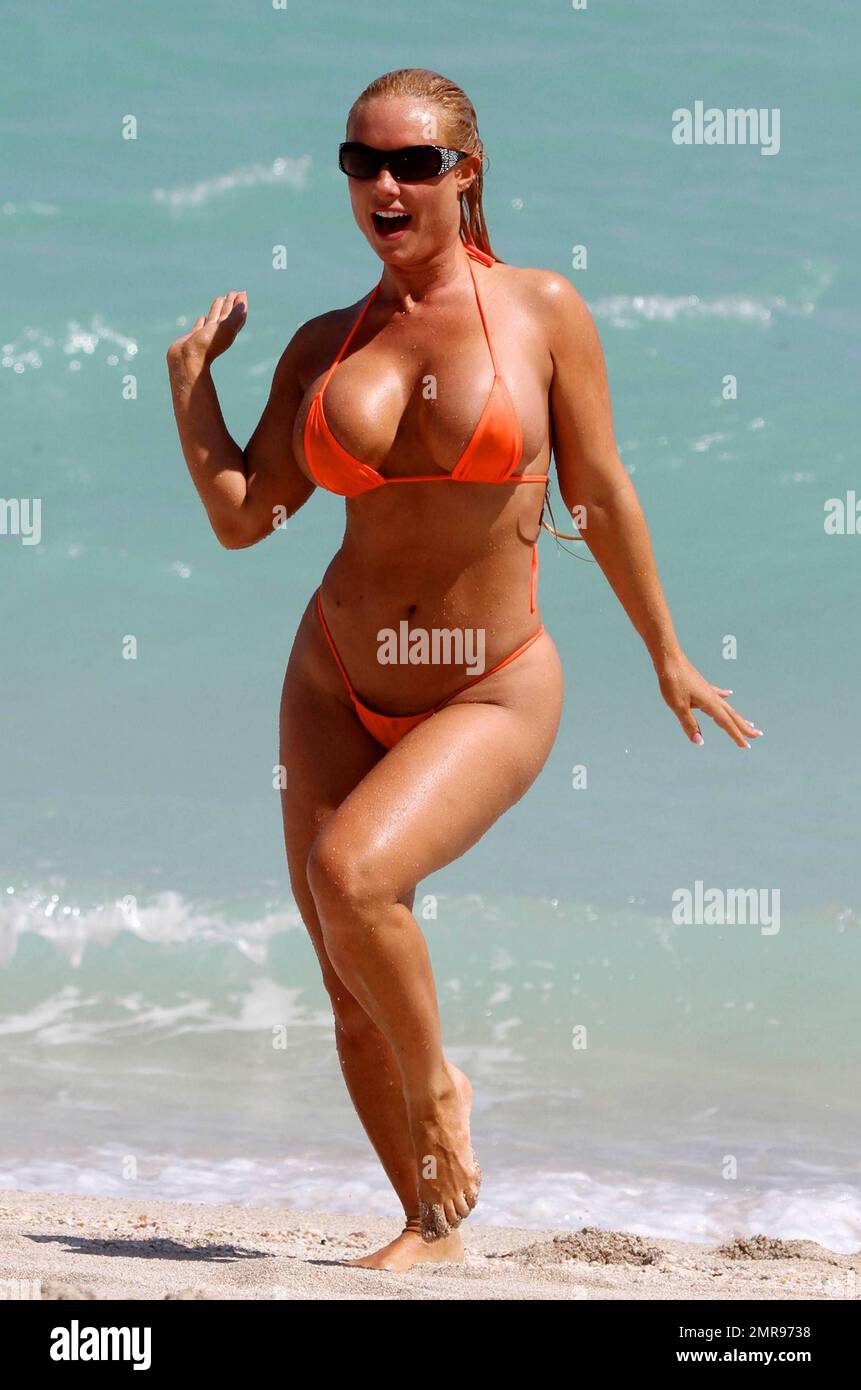 Orange string bikini hi-res stock photography and images - Alamy