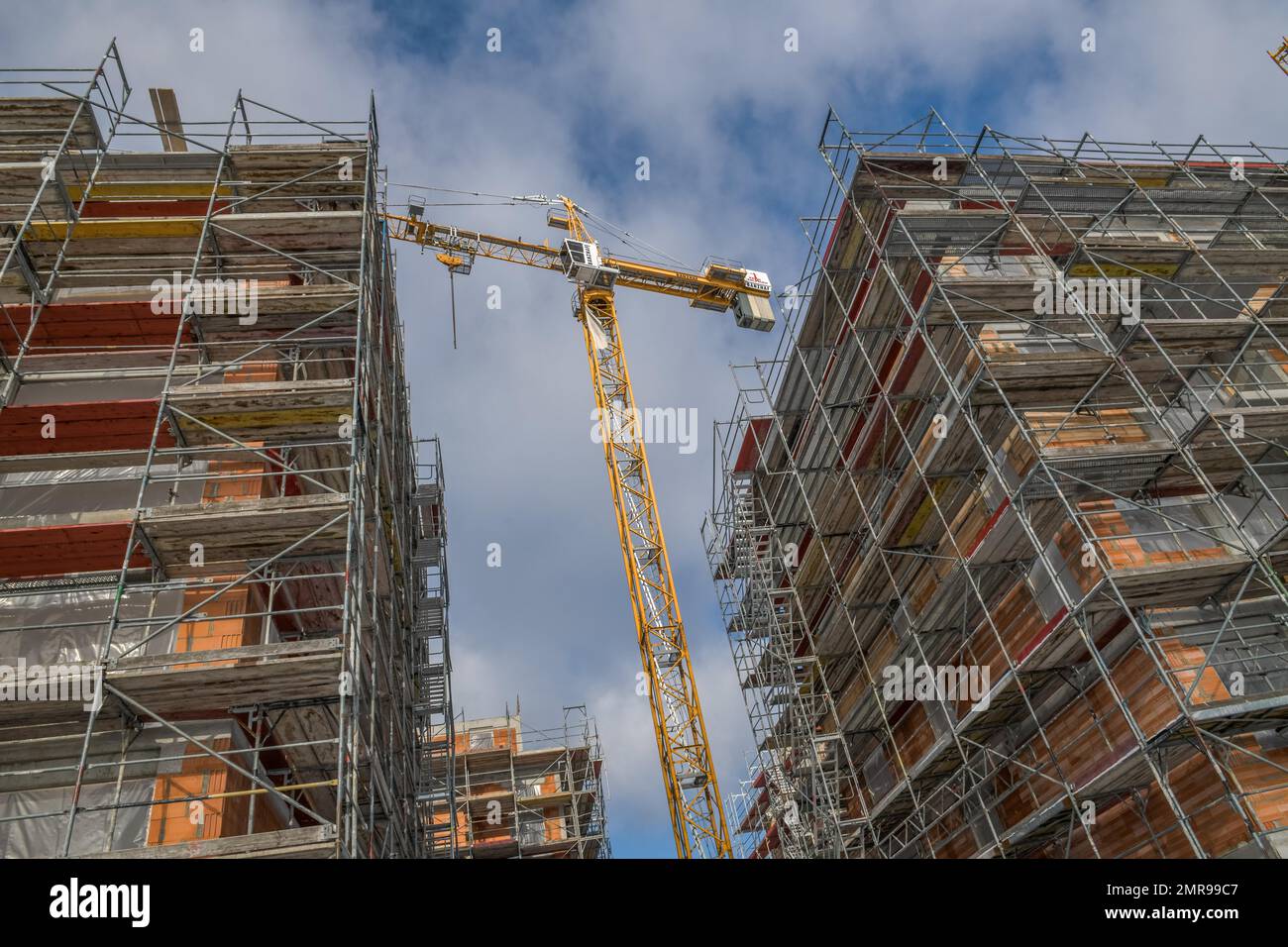 New buildings, housing, Haselhorst, Spandau, Berlin, Germany, Europe Stock Photo