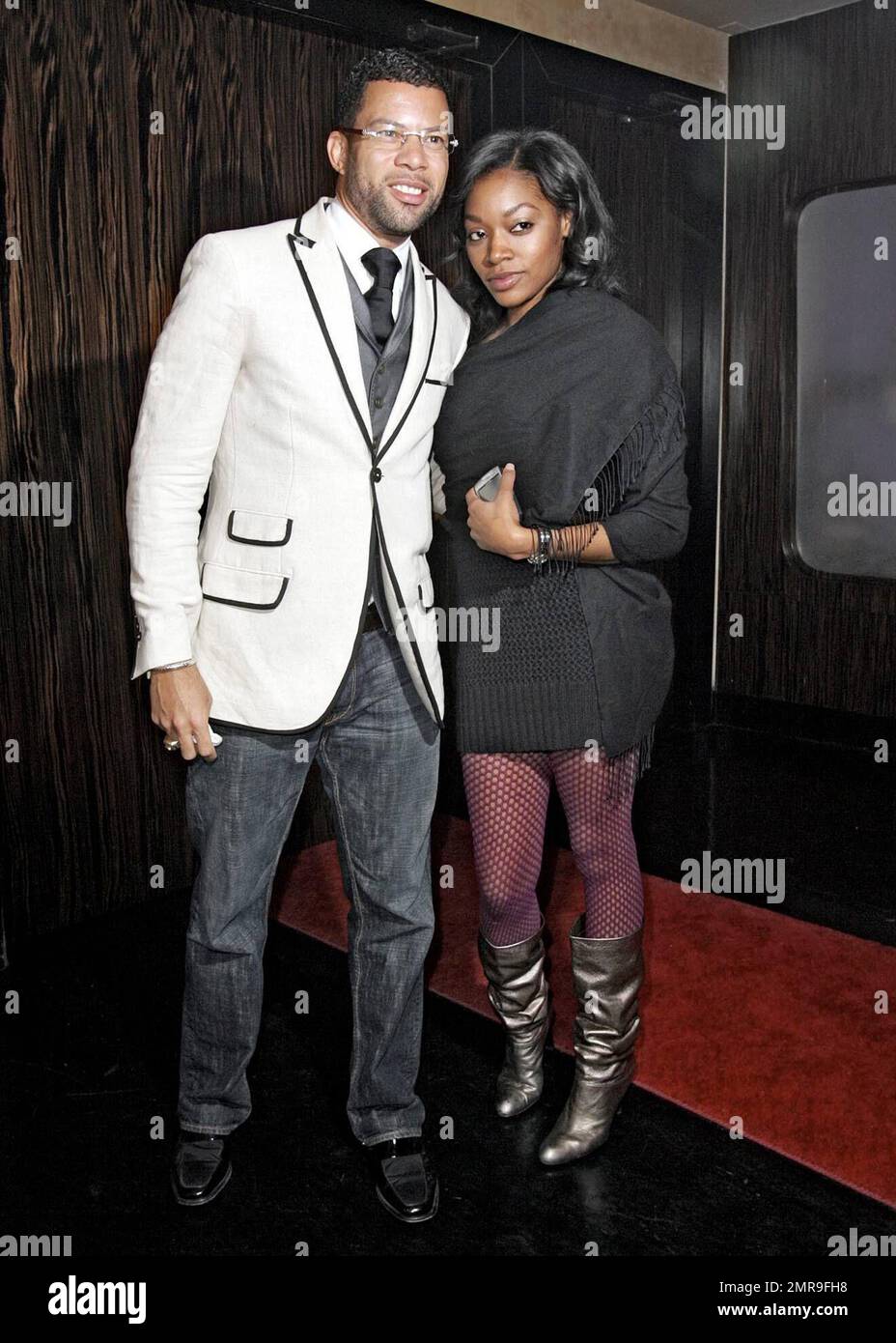 Star Jones' exhusband Al Reynolds and friend Nicole attend the