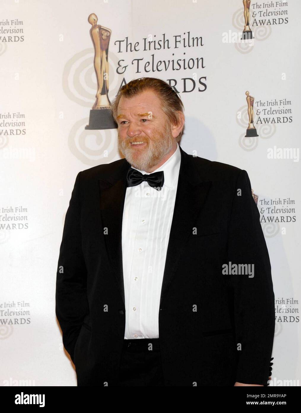Brendan Gleeson poses for photographers on the red carpet at the 8th