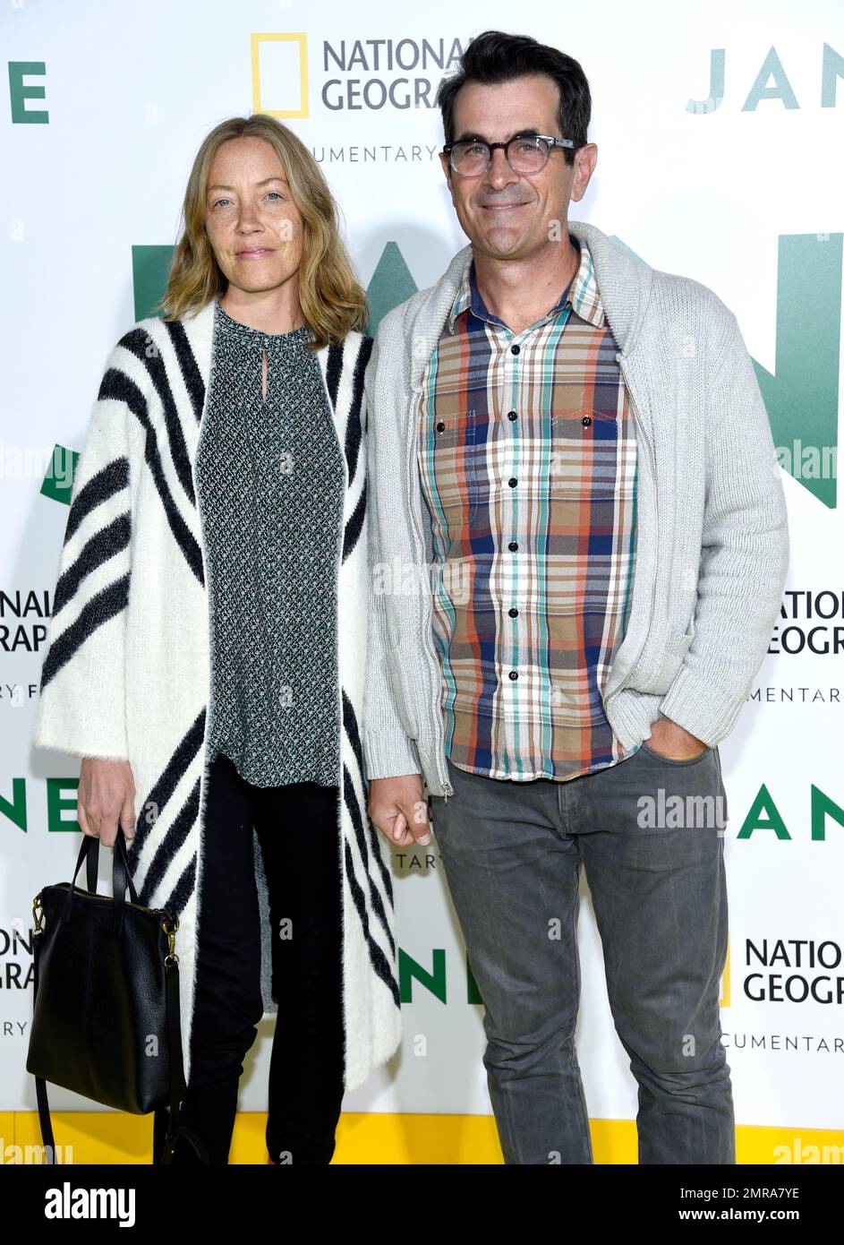 Ty Burrell, right, and Holly Burrell arrive at the Los Angeles premiere