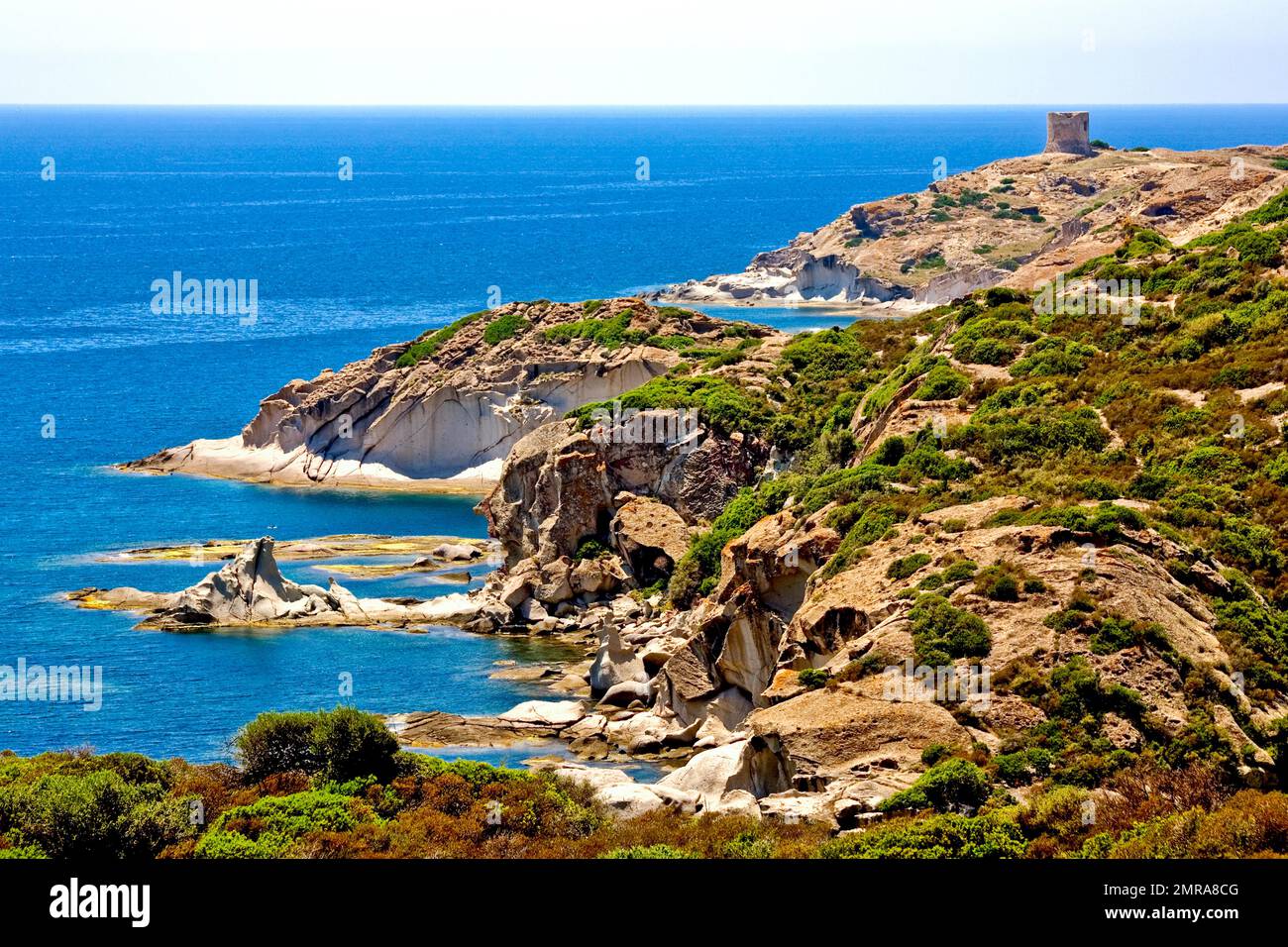 Coastal Landscape from Alghero to Bosa, Sardinia, Italy, Europe Stock ...