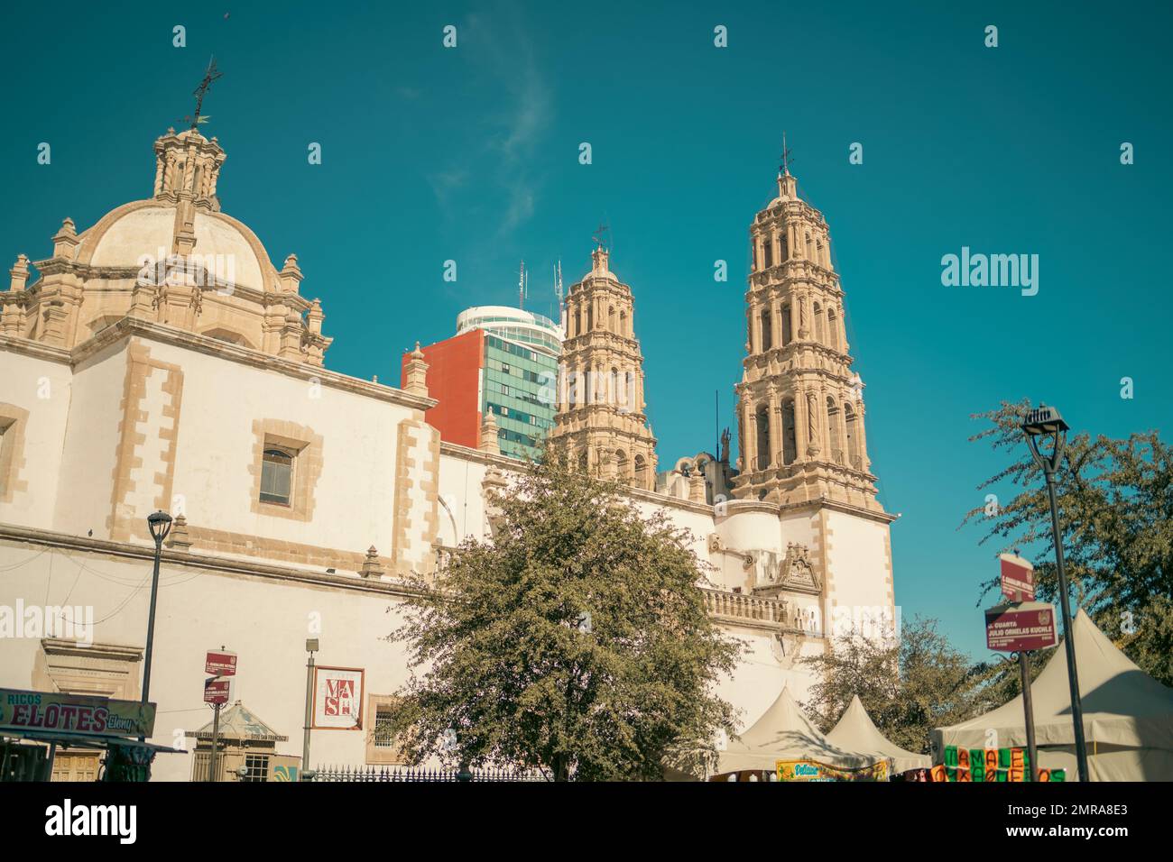 An outdoor view of the famous Metropolitan Cathedral of Chihuahua in ...