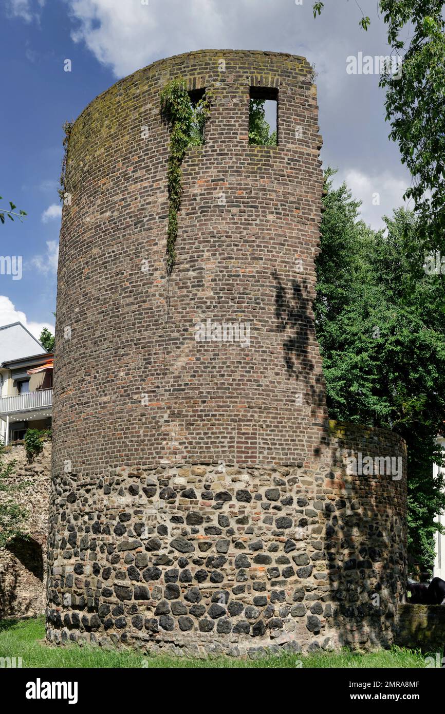 the Helenenturm a part of the former roman city wall of cologne Stock Photo
