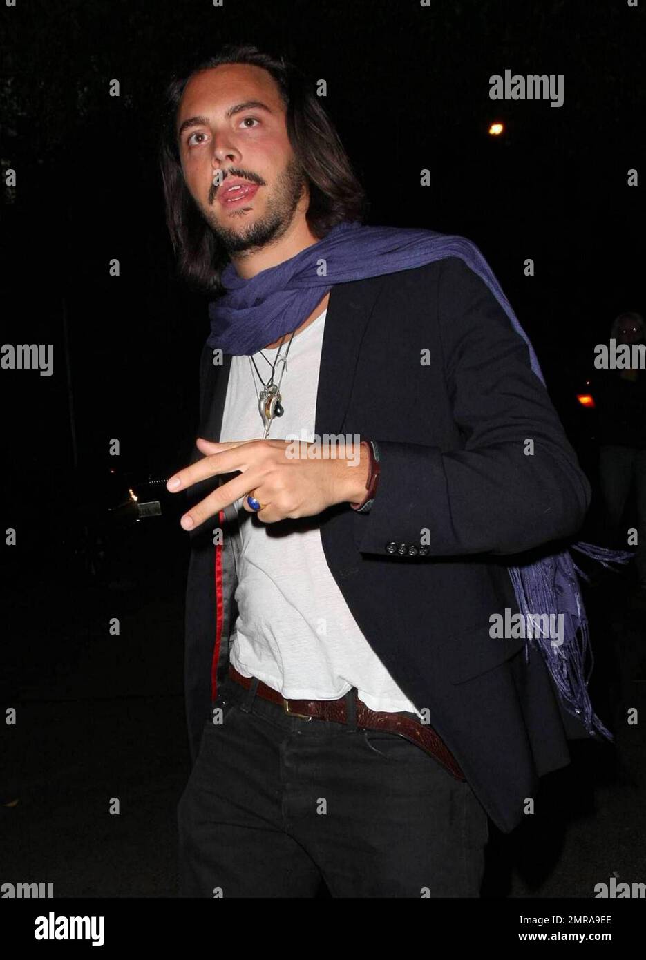 Jack Houston leaves the Chateau Marmont after a night out. Los Angeles, Ca.  5/29/09 Stock Photo - Alamy, image size:935x1390