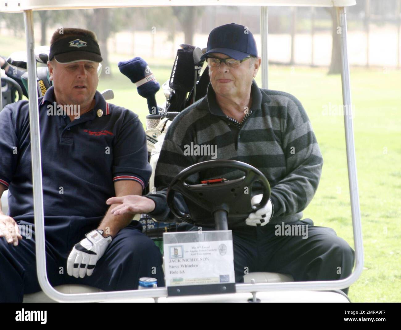 Jack Nicholson participates in the Los Angeles Police Department