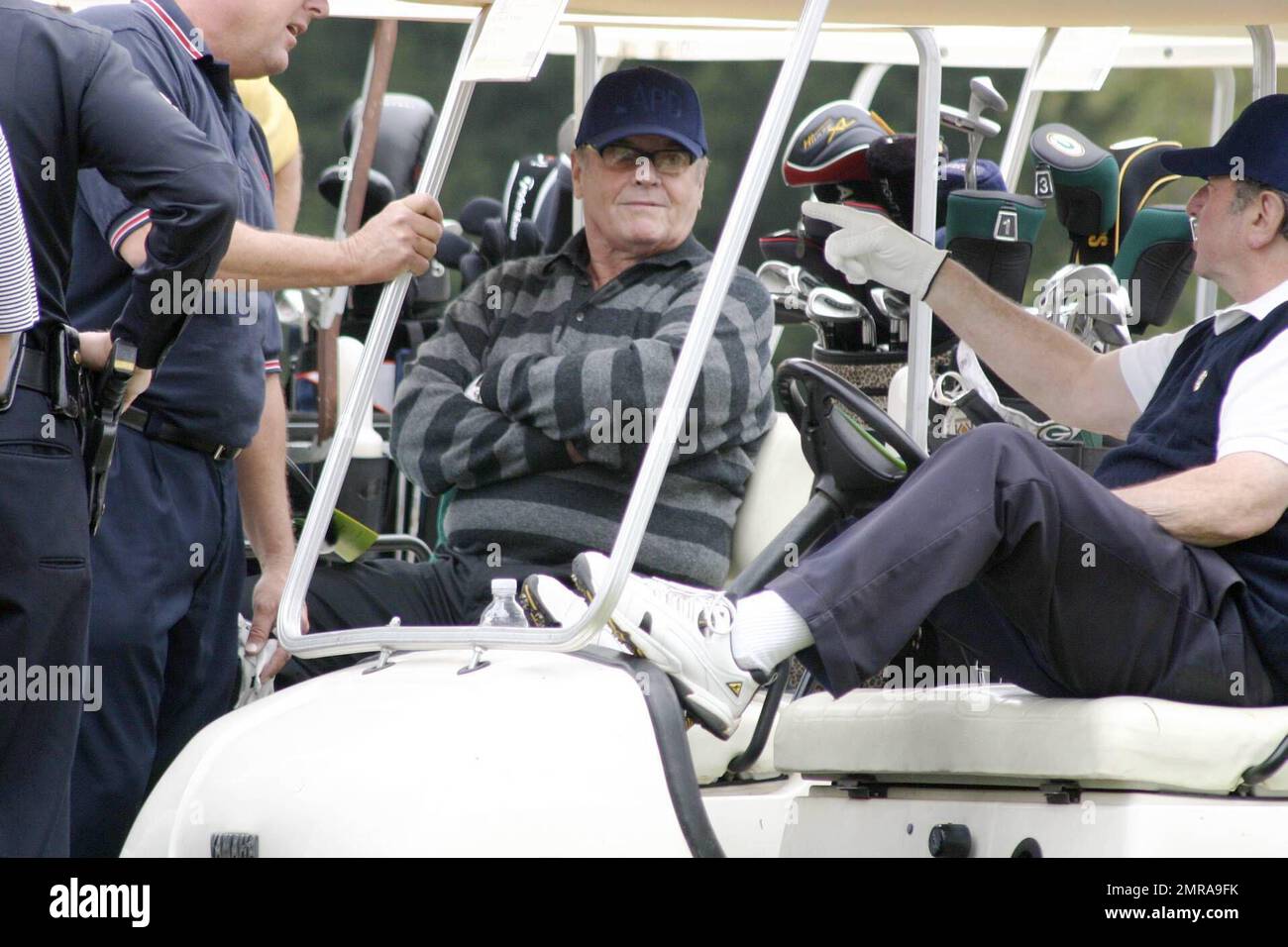 Jack Nicholson participates in the Los Angeles Police Department