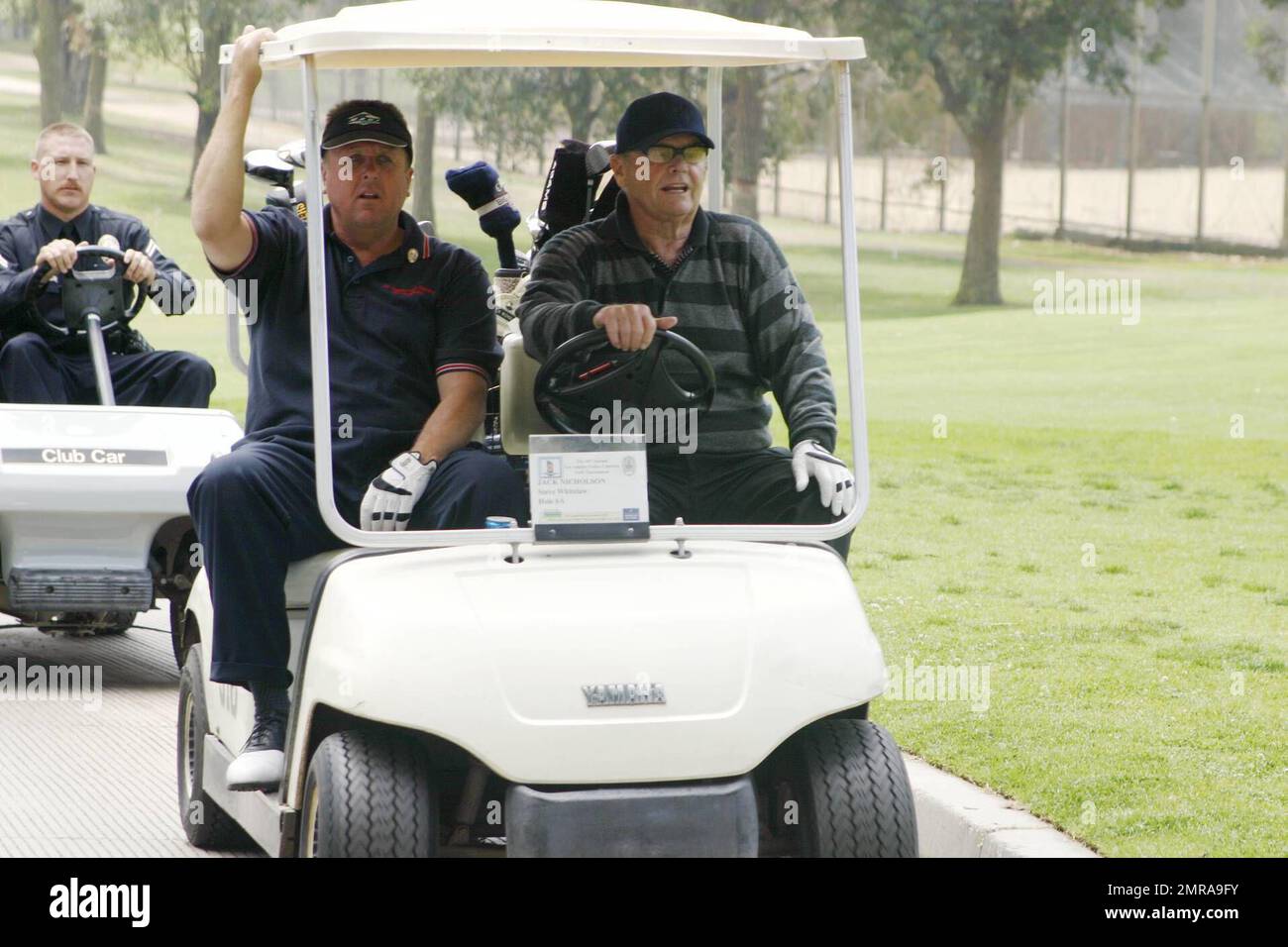 Jack Nicholson participates in the Los Angeles Police Department