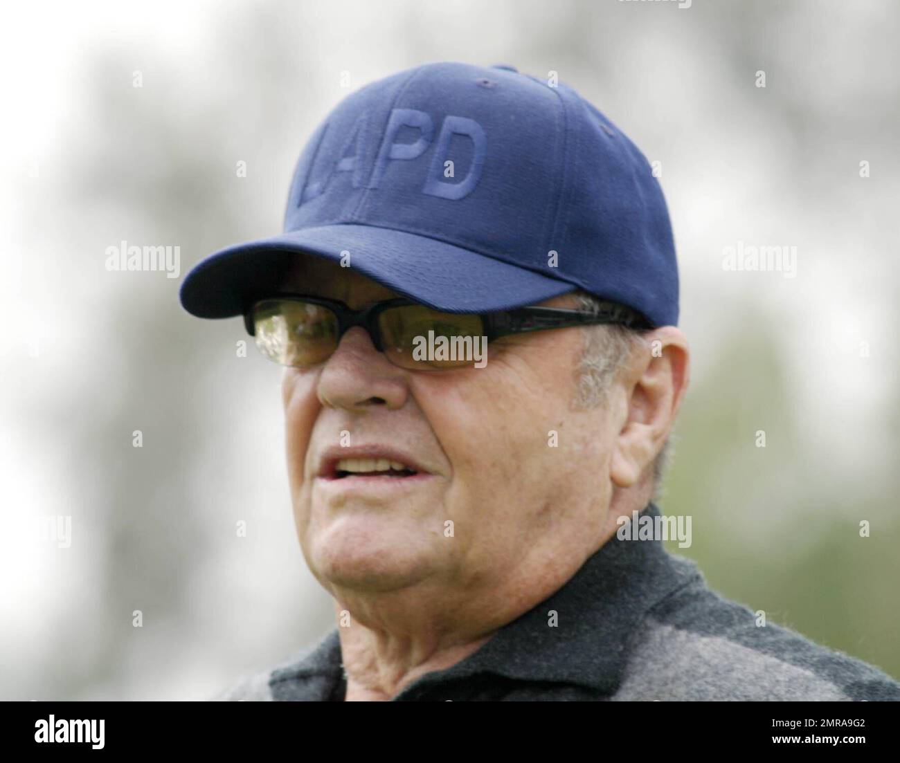 Jack Nicholson participates in the Los Angeles Police Department