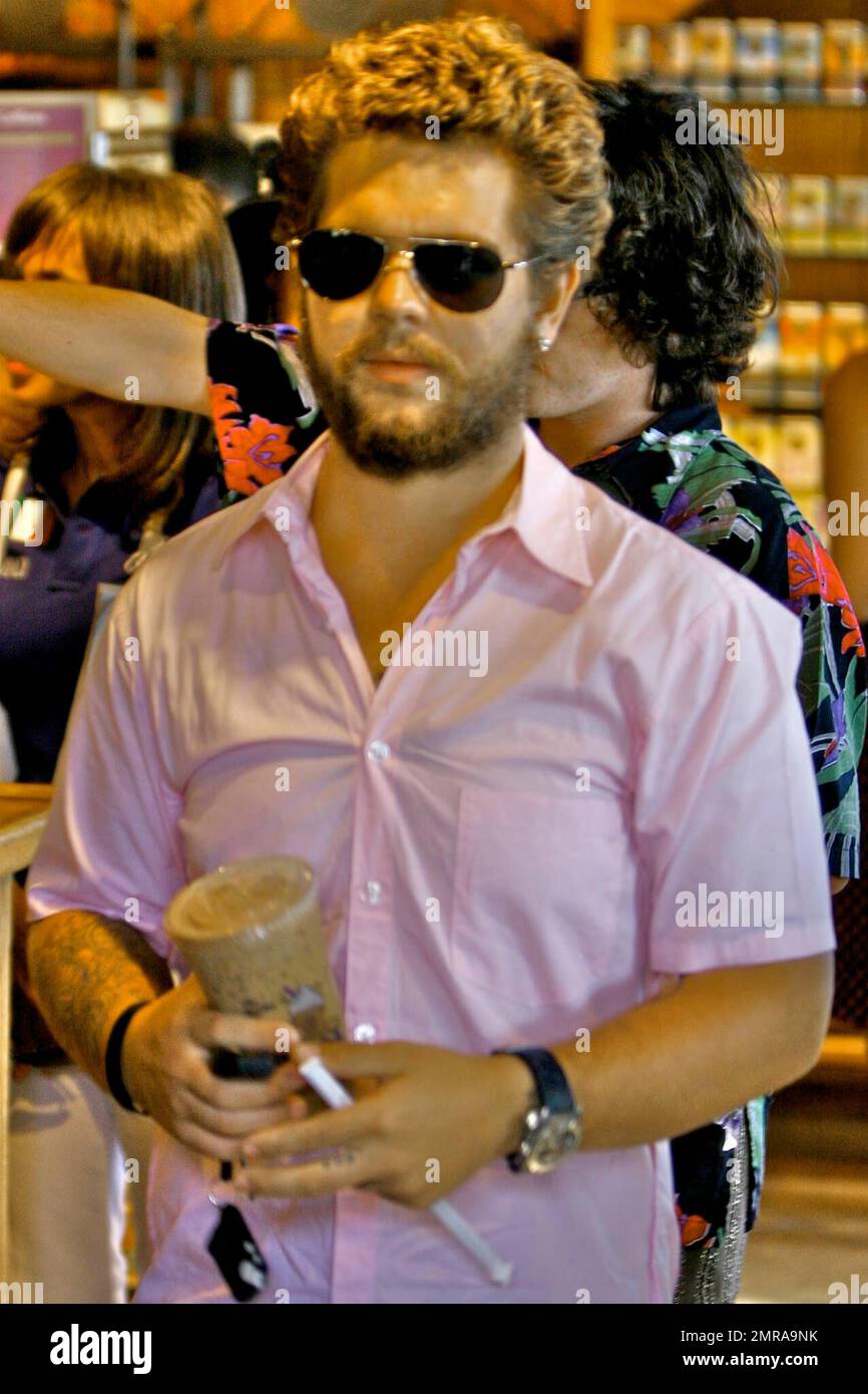 Jack Osbourne grabs some coffee at the Coffee Bean and Tea Leaf in