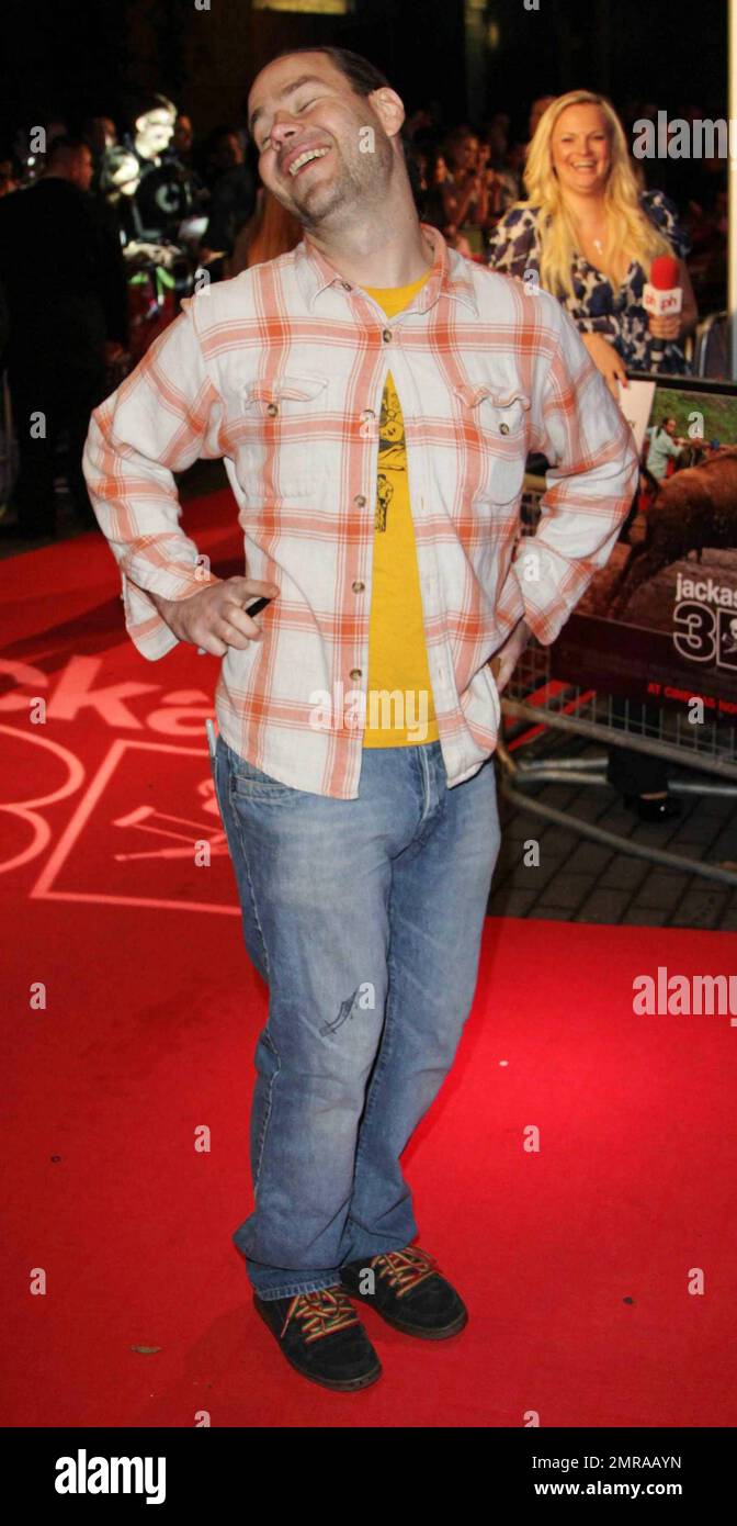 Chris Pontius walks the red carpet at the premiere of “Jackass 3D” held
