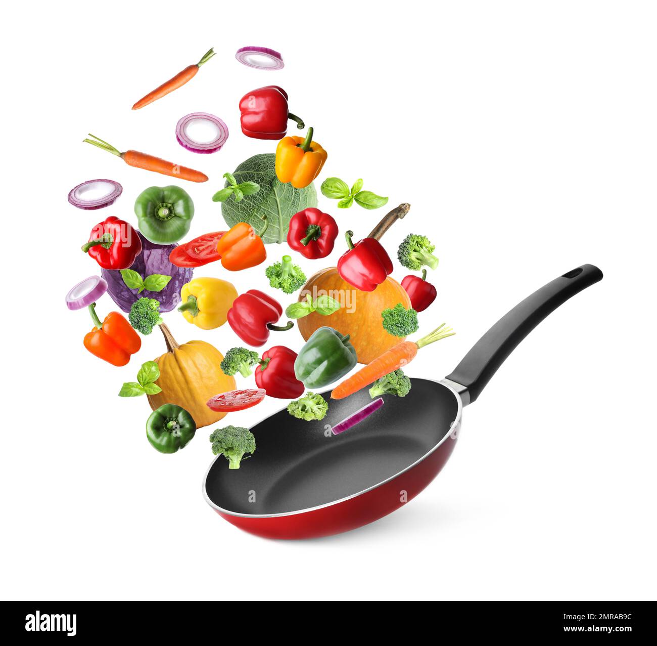 Pan Falling Food falling into pan hi-res stock photography and images - Alamy