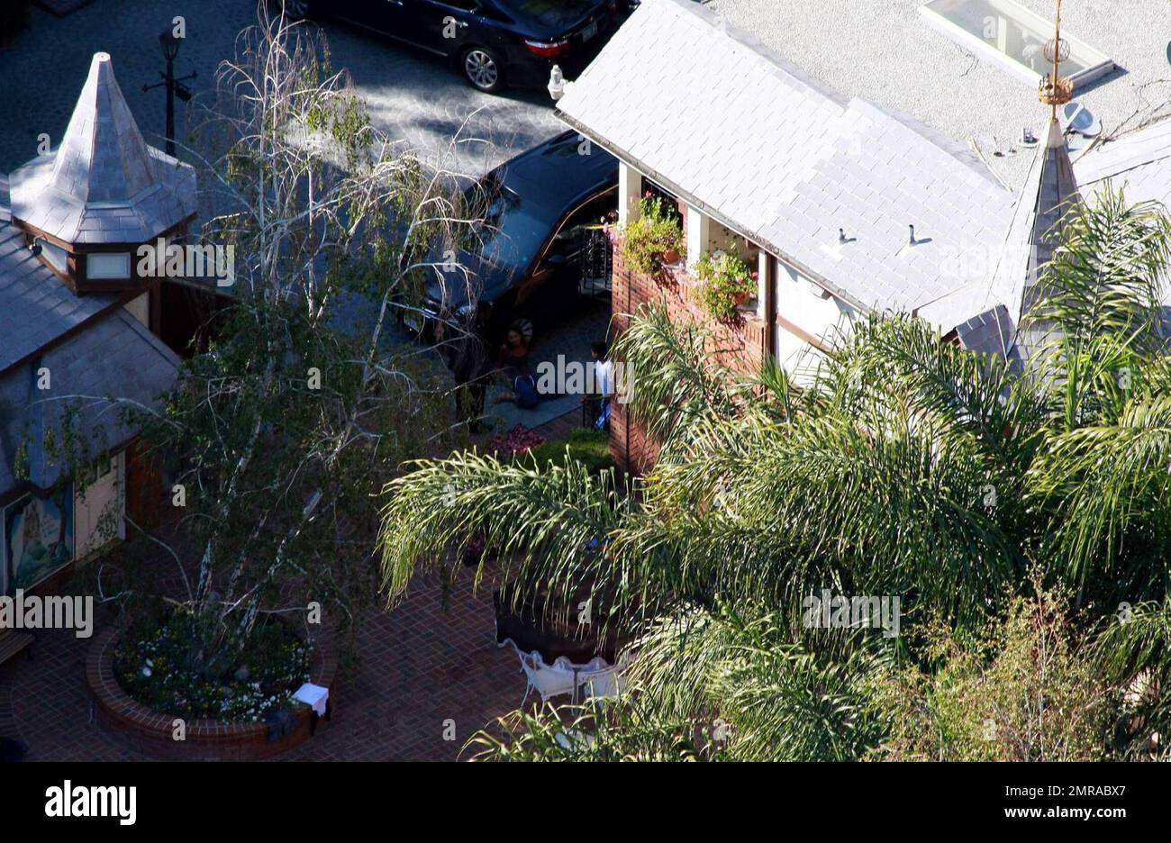  Aerial views of the Jackson family compound the day after Michael
