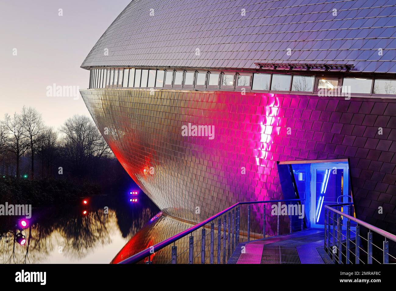 Illuminated Science Center Universum, Technology Centre, Bremen ...