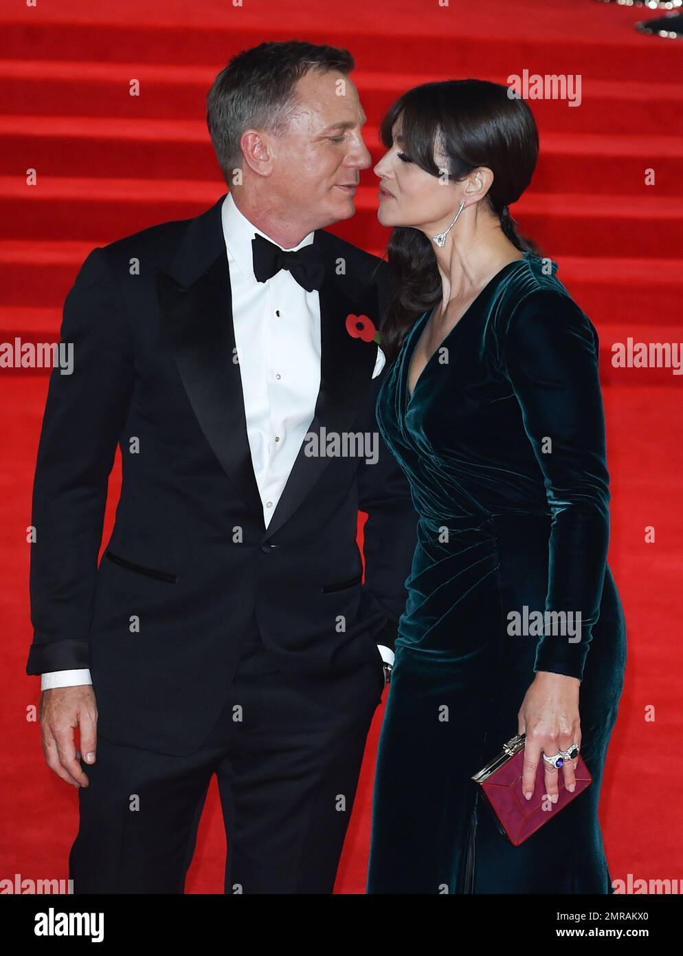 Daniel Craig and Monica Bellucci at the World Premiere of new James ...