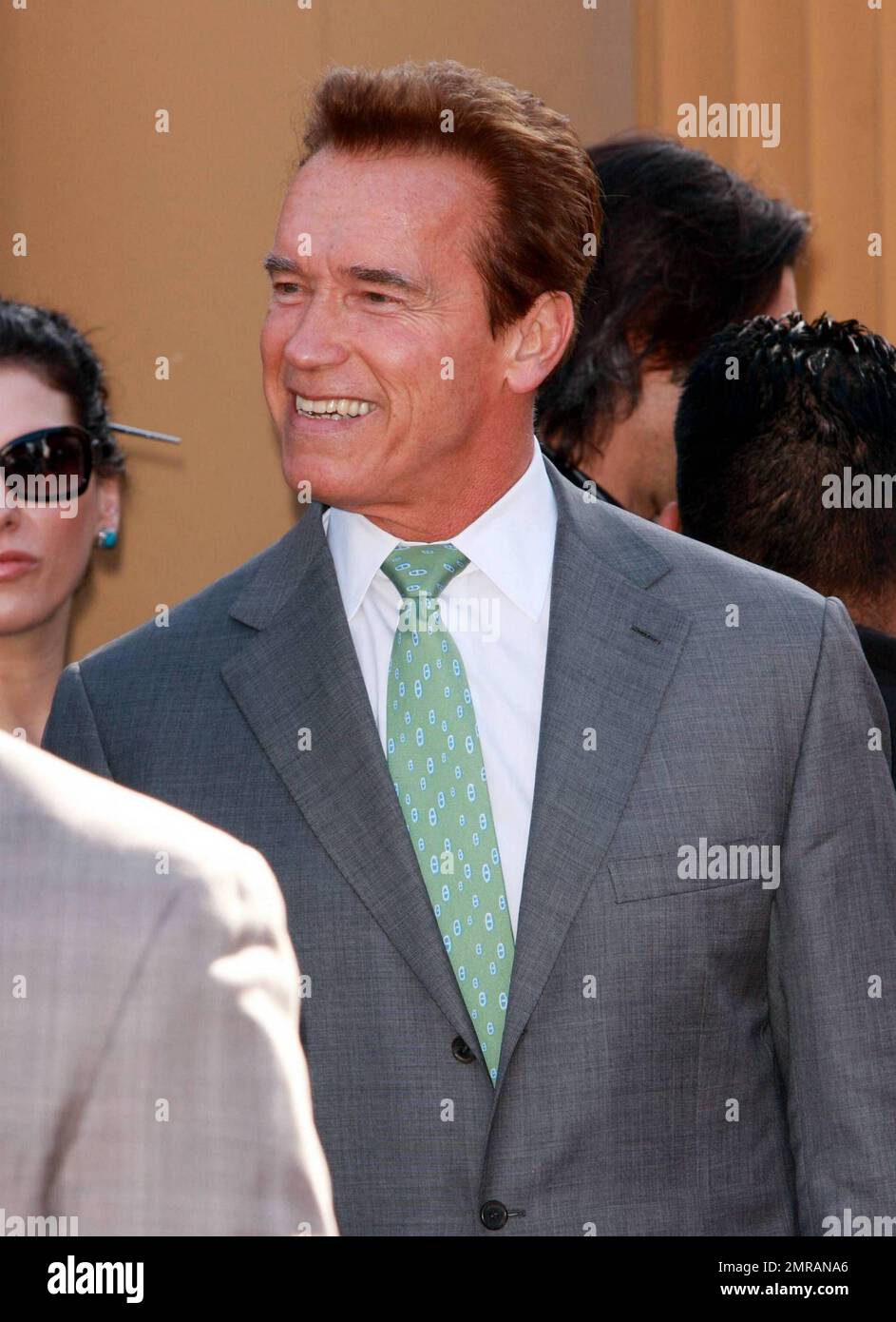 Governor Arnold Schwarzenegger at the unveiling ceremony of James ...