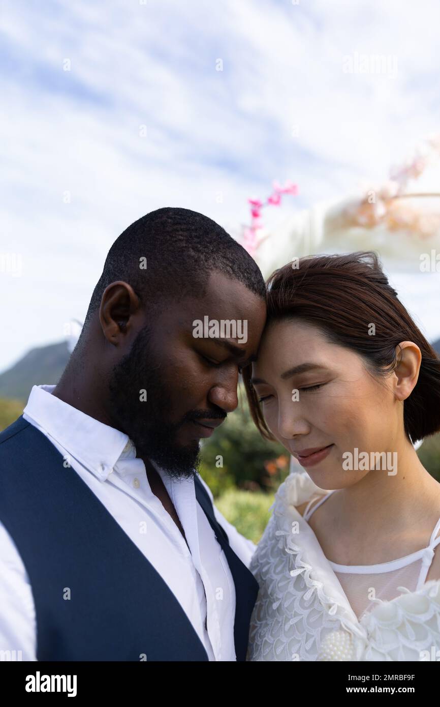 Attractive Diverse Couple On Outdoor Date Stock Photo - Download