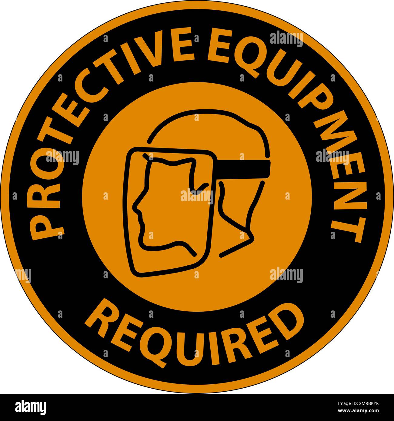 Floor Sign, Protective Equipment Required Stock Vector Image & Art Alamy