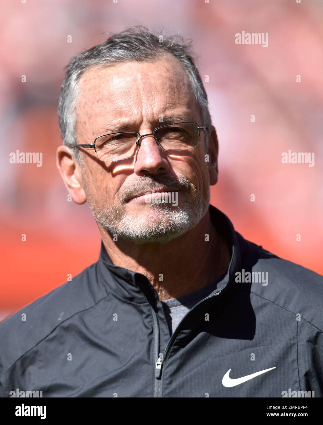 Cleveland Browns quarterback Brian Sipe (17) gets up after a sack