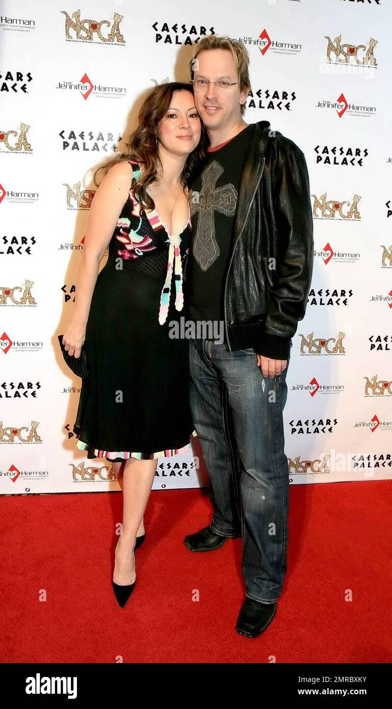 Jennifer Tilly and Phil Laak participate in the inaugural Jennifer Harmon Charity Poker Tournament in Las Vegas, Nevada at Caesars Palace on April 20, 2007. The tournament featured the best poker players in the world, the most ever assembled together in one room at one time. In addition, all World Series of Poker players were honored at the event by having their wall portraits permanently in place encircling the Caesars poker room. All Stock Photo