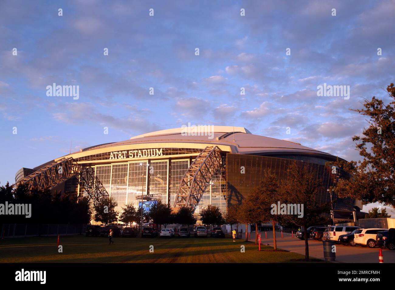 A general, overall, view of AT&T Stadium before an NFL football game ...