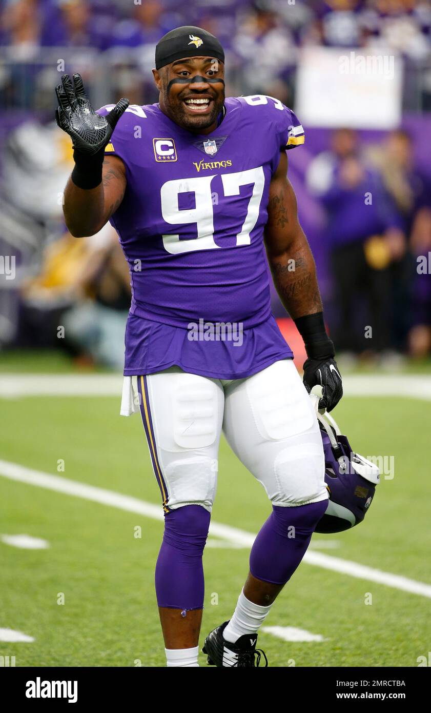 East Rutherford, New Jersey, USA. 6th Oct, 2019. Minnesota Vikings  defensive tackle Shamar Stephen (93) during a NFL game between the Minnesota  Vikings and the New York Giants at MetLife Stadium in