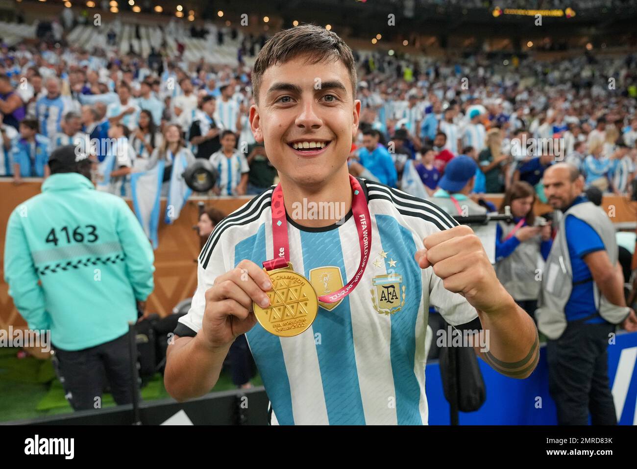 Paulo Dybala (Argentina) seen during the FIFA World Cup Qatar 2022 Final match between Argentina and France at Lusail Stadium. Final score: Argentina 3:3 (penalty 4:2) France. Stock Photo