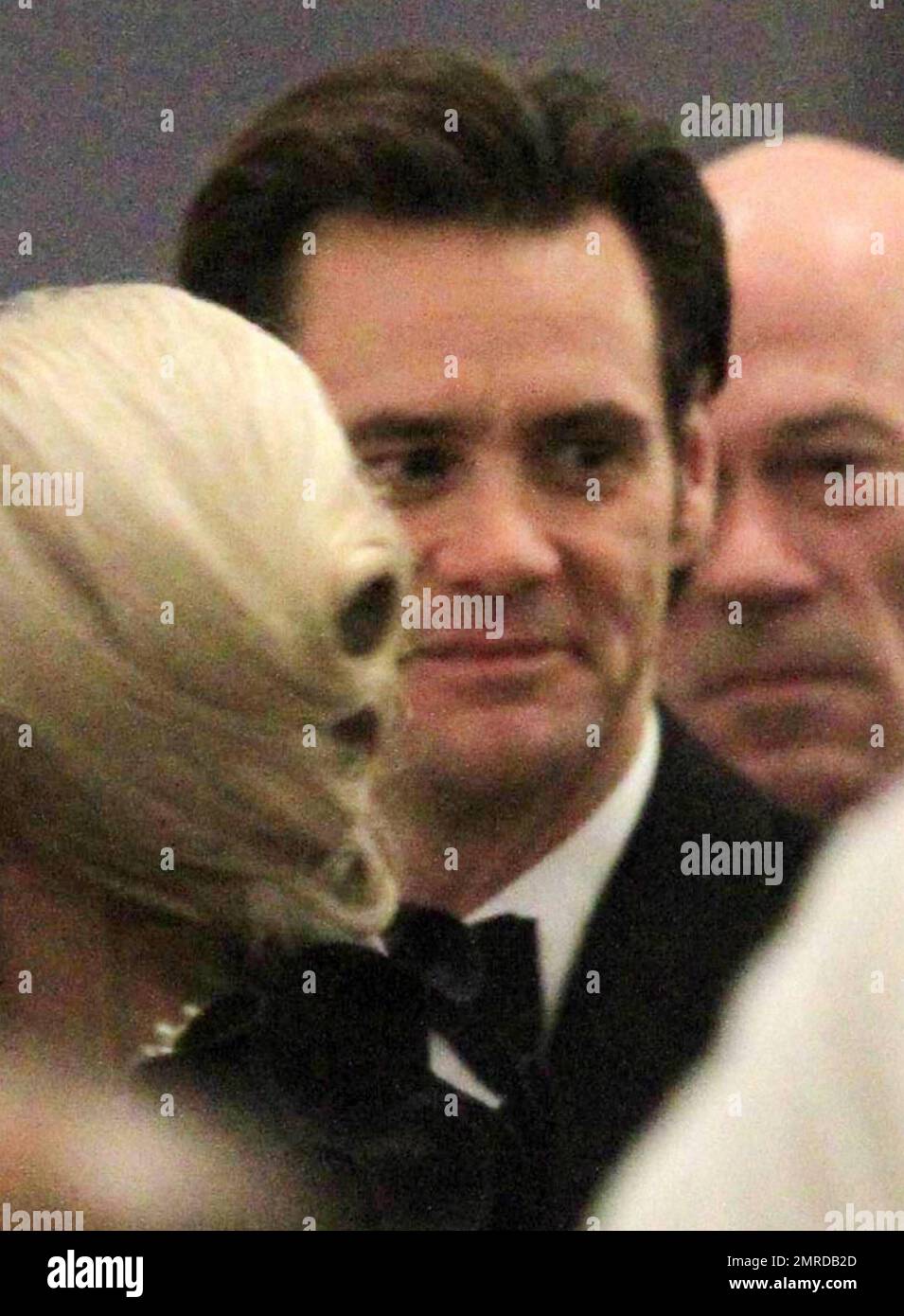 EXCLUSIVE!! Jim Carrey pulls some funny faces as he films a dancing scene  with Angela Lansbury on the set of 