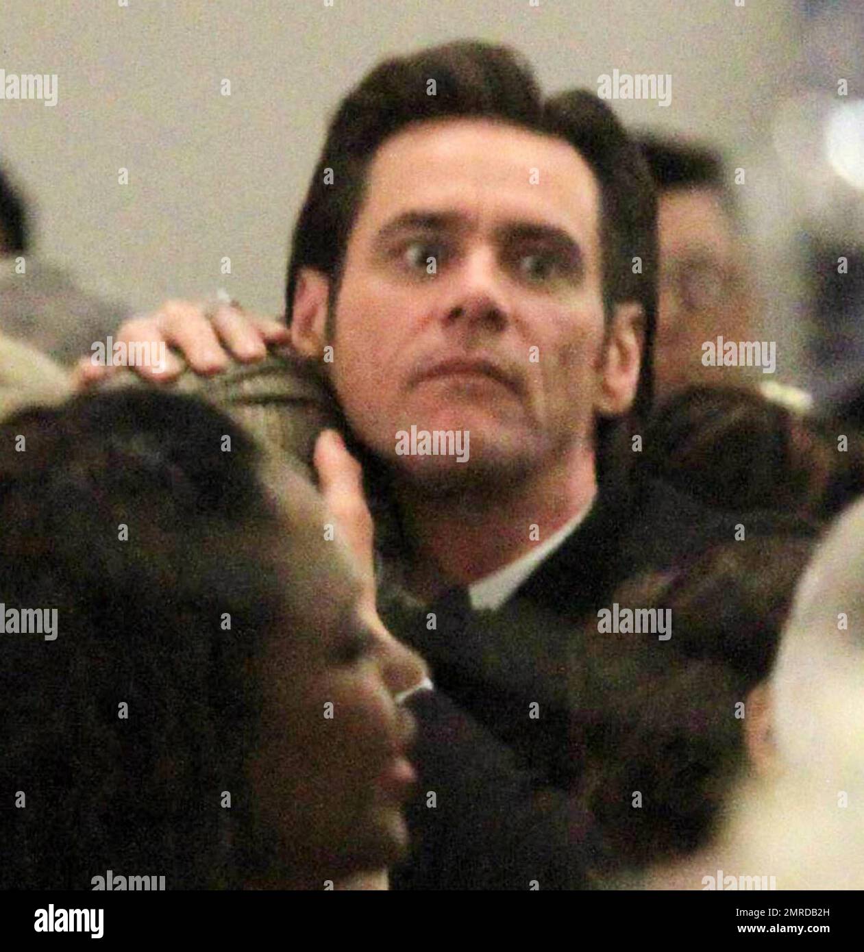 EXCLUSIVE!! Jim Carrey pulls some funny faces as he films a dancing ...