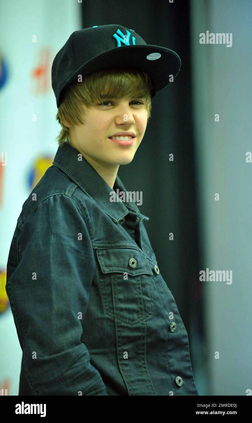 Singer Justin Bieber at the Z100 Jingle Ball in New York