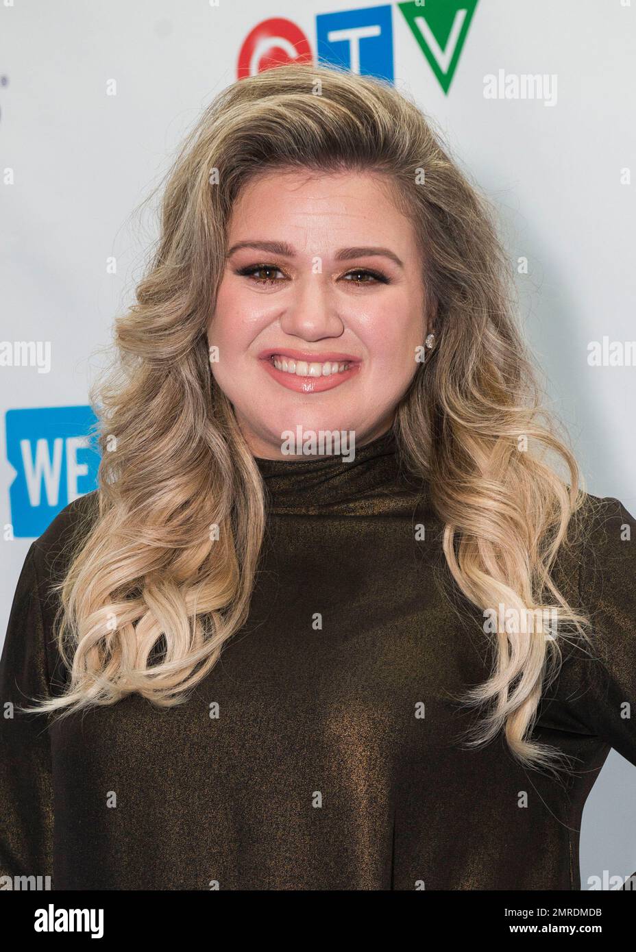 Kelly Clarkson arrives at WE Day on Thursday, Sept. 28, 2017, in Toronto. (Photo by Arthur Mola