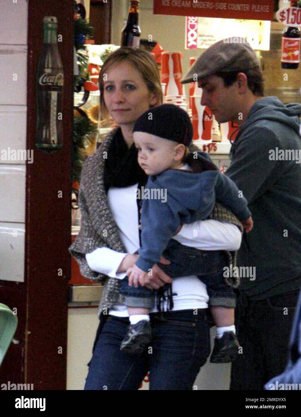 NKOTB member Joey McIntyre, wife Barrett and son Griffin spend time