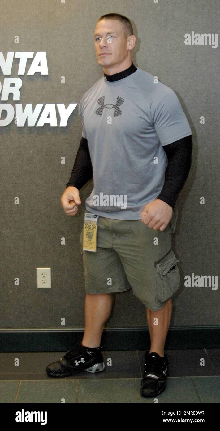 WWE (World Wrestling Entertainment) star wrestler John Cenamakes an