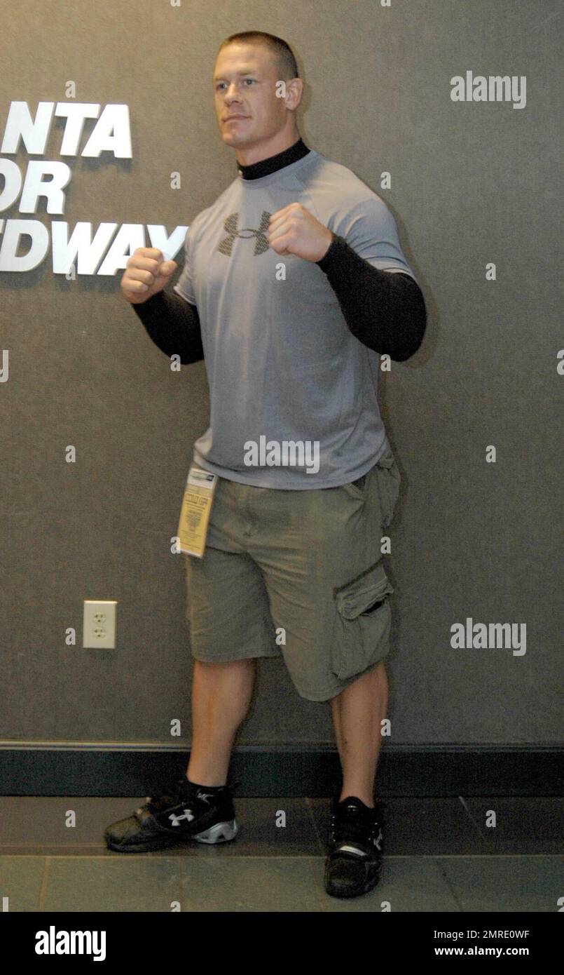 WWE (World Wrestling Entertainment) star wrestler John Cenamakes an