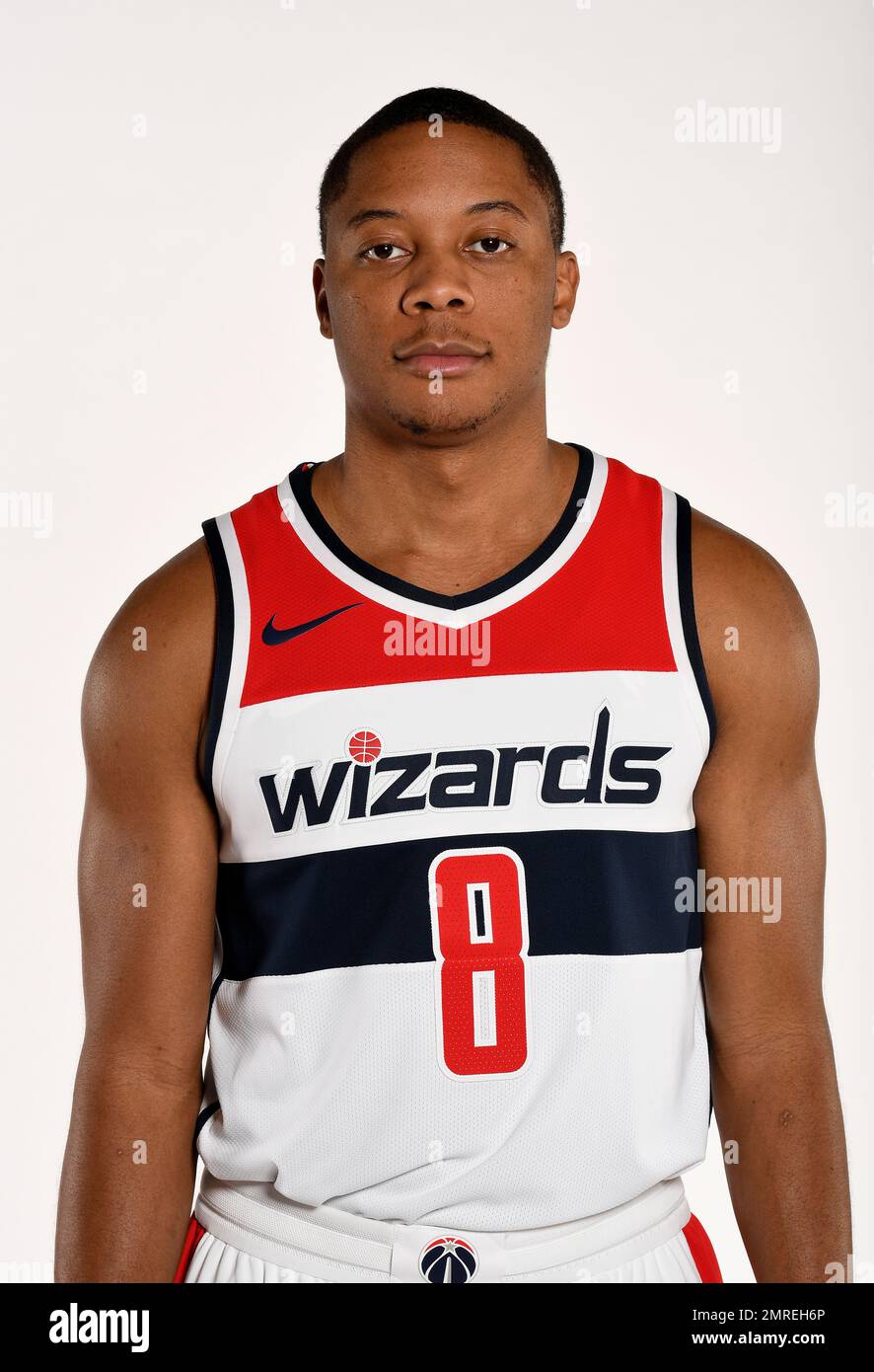 Washington Wizards guard Tim Frazier (8) during an NBA basketball media  day, Monday, Sept. 25, 2017, in Washington. (AP Photo/Nick Wass Stock Photo  - Alamy